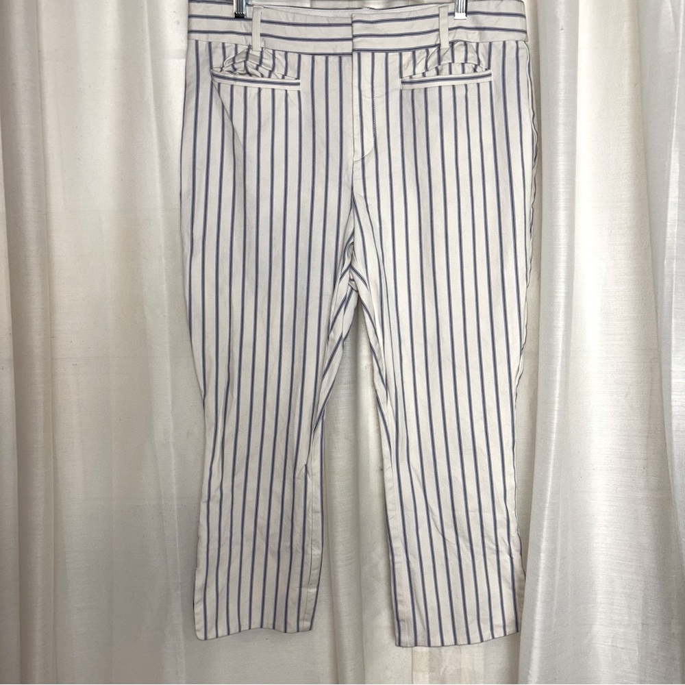 Anthropologie The Essential Striped Cropped Pants - Picture 5 of 13